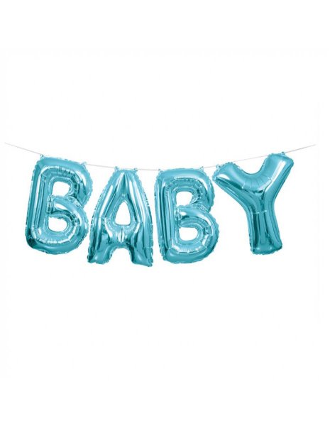 Folienballon Buchstaben Girlande Baby tiffany  2,74m