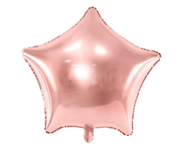Folienballon Stern rosegold 50cm