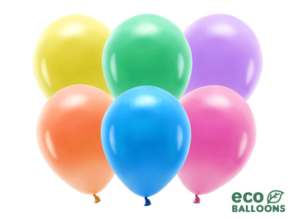 100x Latexballon ECO Farbmix pastell 26cm