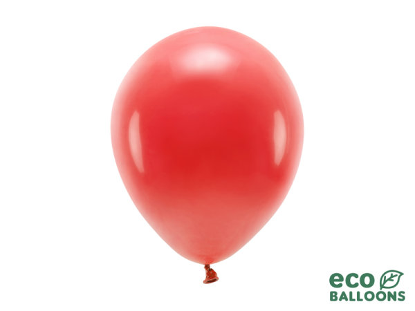 100x Latexballon ECO rot pastell 26cm
