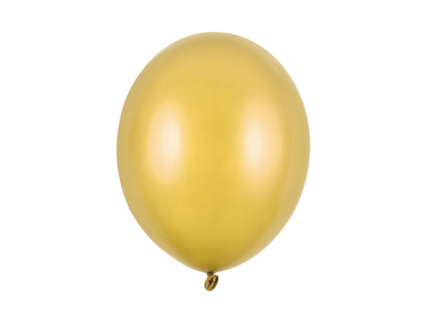 50x Latexballon Strong gold metallic 30cm