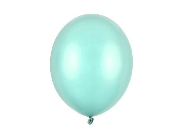 10x Latexballon Strong mint metallic 30cm