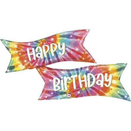 Folienballon Banner bunt Happy Birthday 124cm