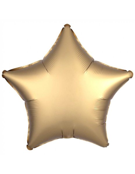 Folienballon Stern gold matt 50cm