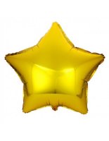 Folienballon Stern gold 55cm