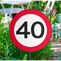Gartenaufsteller 40 Trafficsign